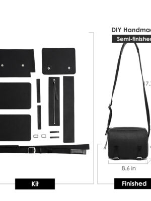 G8activist® Top Grain Leather Men Mini Messenger Bag DIY Kit