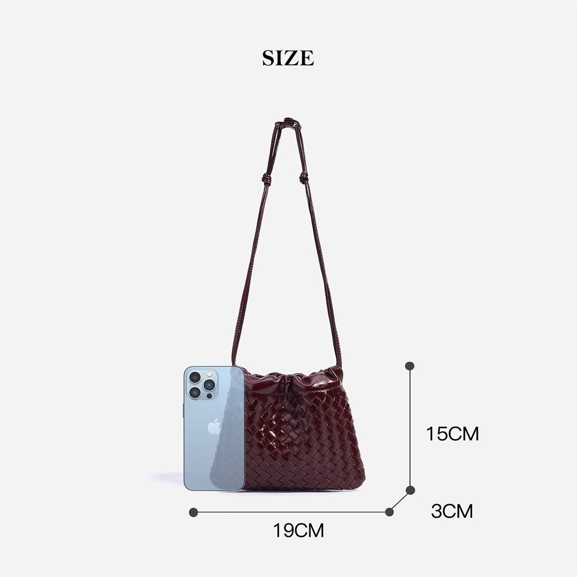 Sheep Leather Women Mini Woven Clutch - Image 2