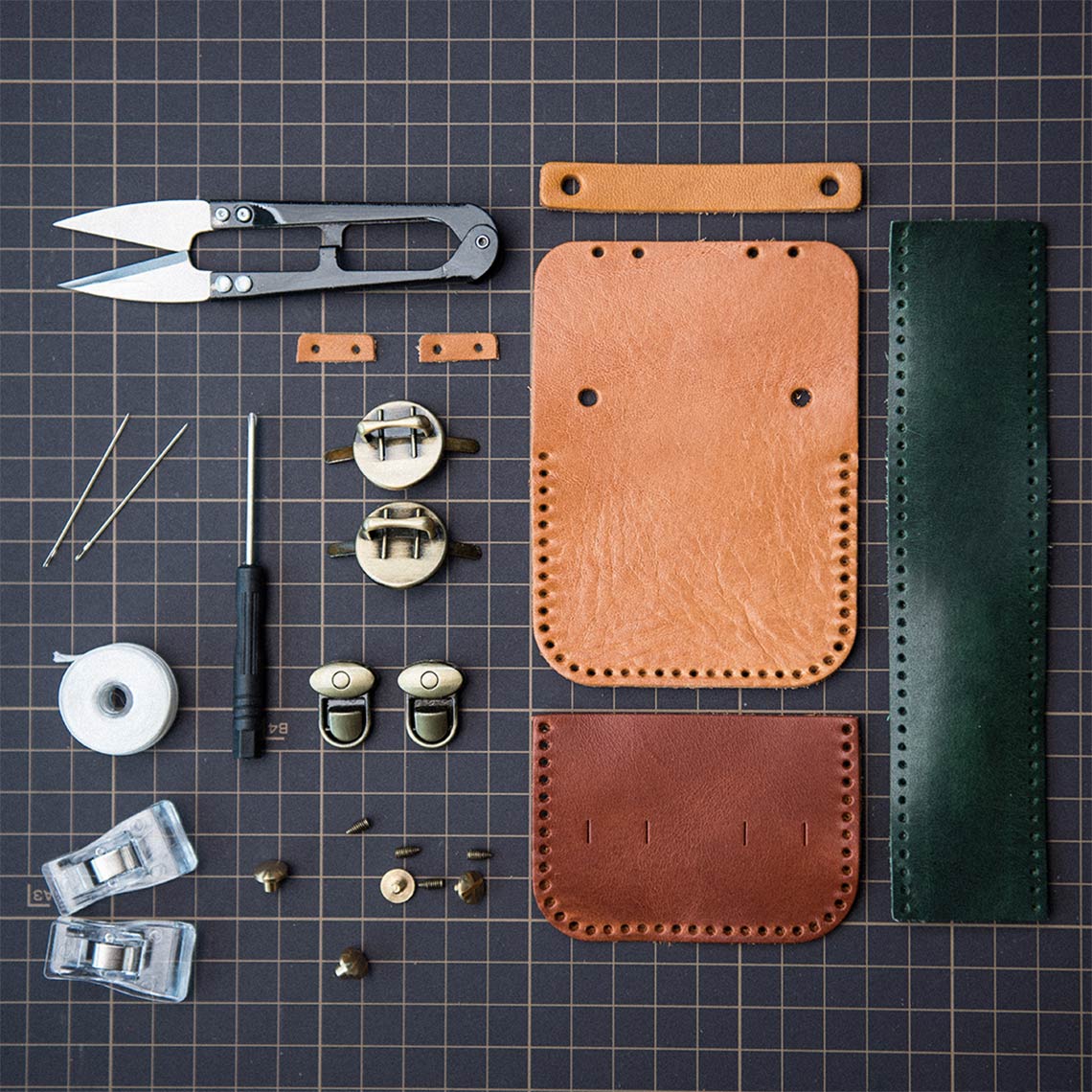 G8activist® Full Grain Leather Mini Satchel DIY Kit - Image 14