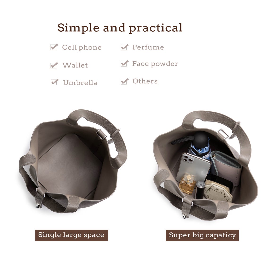 G8activist® Top Grain Leather Lady Picotion Lock Totes Bag DIY Kit - Price Drop at Checkout - Image 6