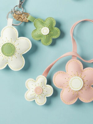 G8activist® Sheep Leather Flowers Charm DIY Kits