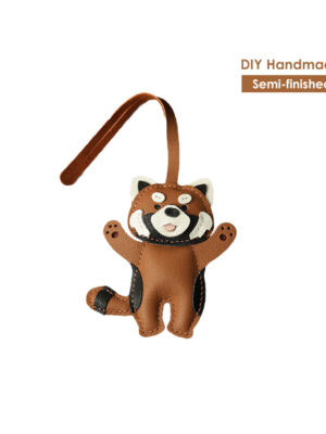 G8activist® Leather Raccoon Keychain Charm DIY Kit