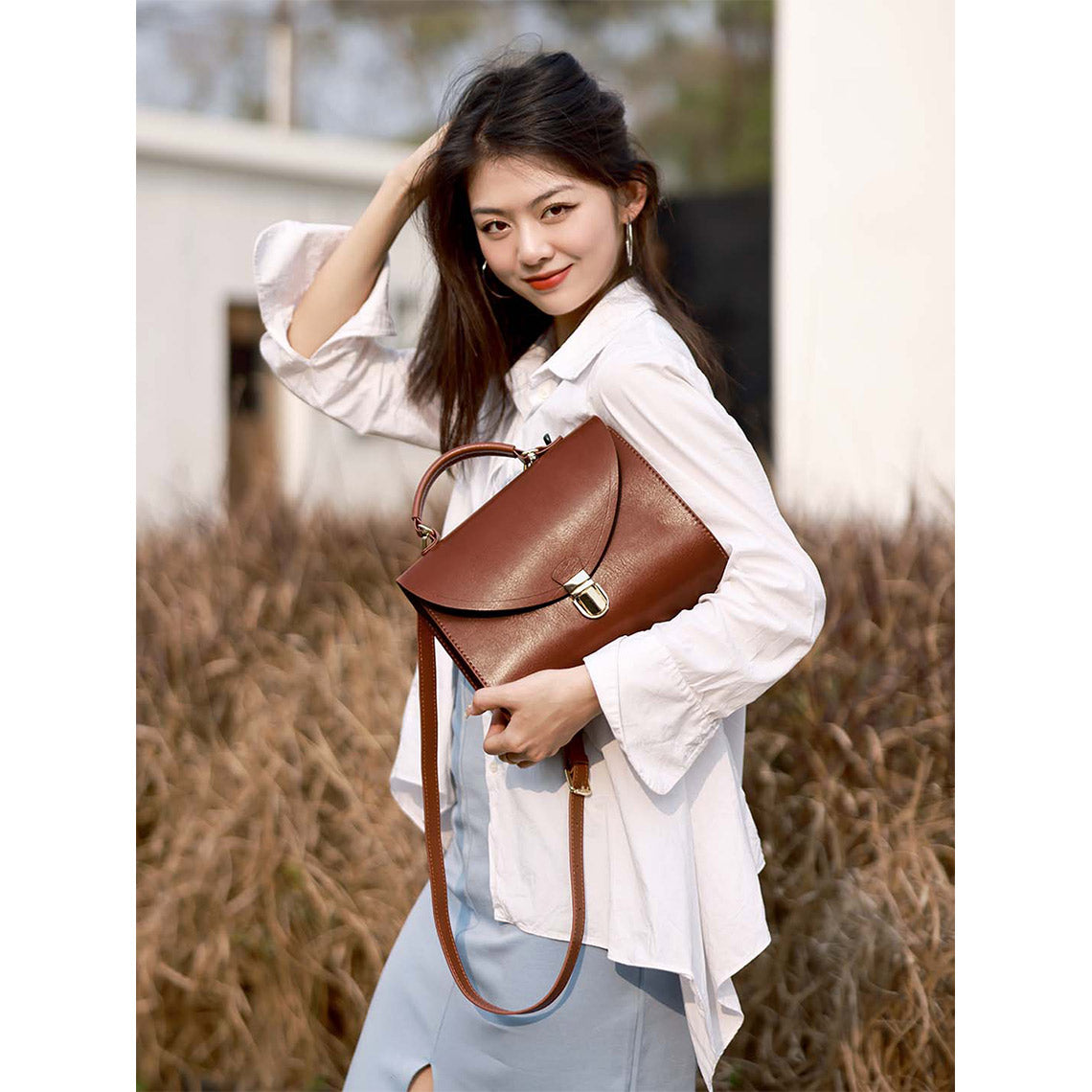 G8activist® Leather Vintage Top Handle Crossbody Bag DIY Kit | Price Drop at Checkout - Image 9