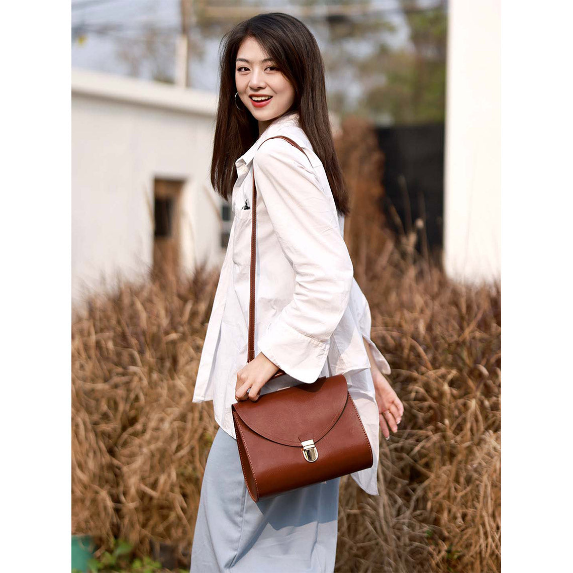 G8activist® Leather Vintage Top Handle Crossbody Bag DIY Kit | Price Drop at Checkout - Image 10