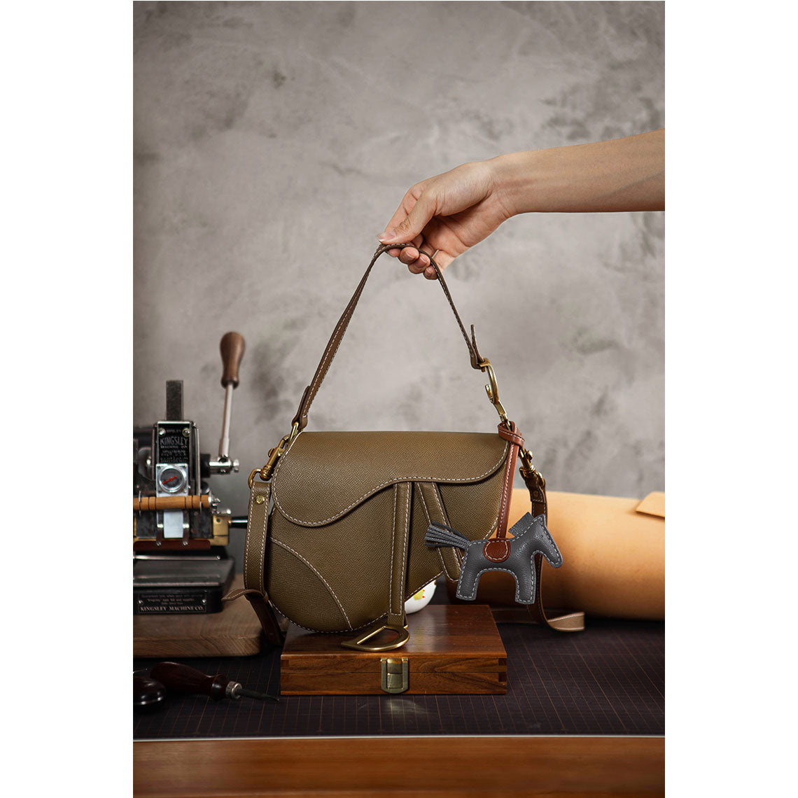 G8activist® Lady Leather Crossbody Saddle Bag DIY Kit | Price Drop at Checkout - Image 9