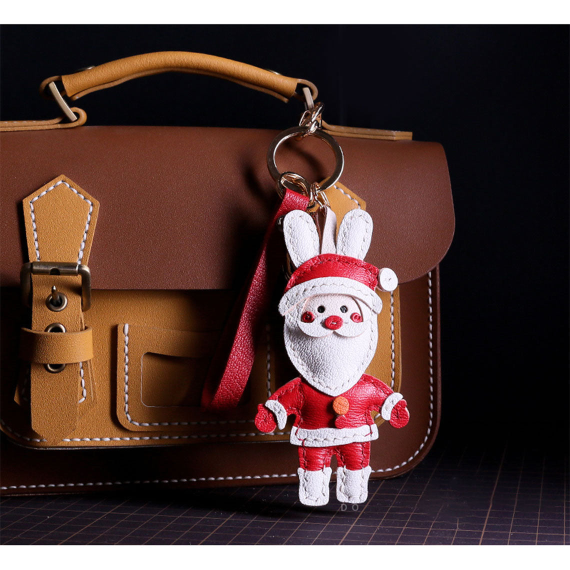 G8activist® Sheep Leather Christmas Santa Keychain DIY Kits - Image 5