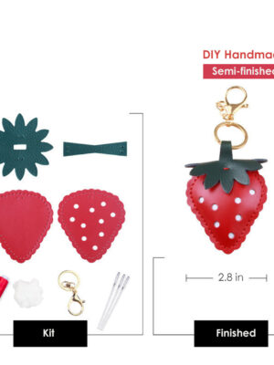 G8activist® Leather Strawberry Keychain DIY Kit