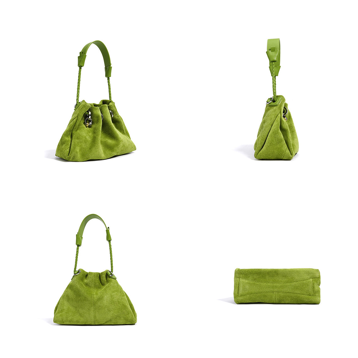 Suede Leather Summer Drawstring Shoulder Bag - Image 7