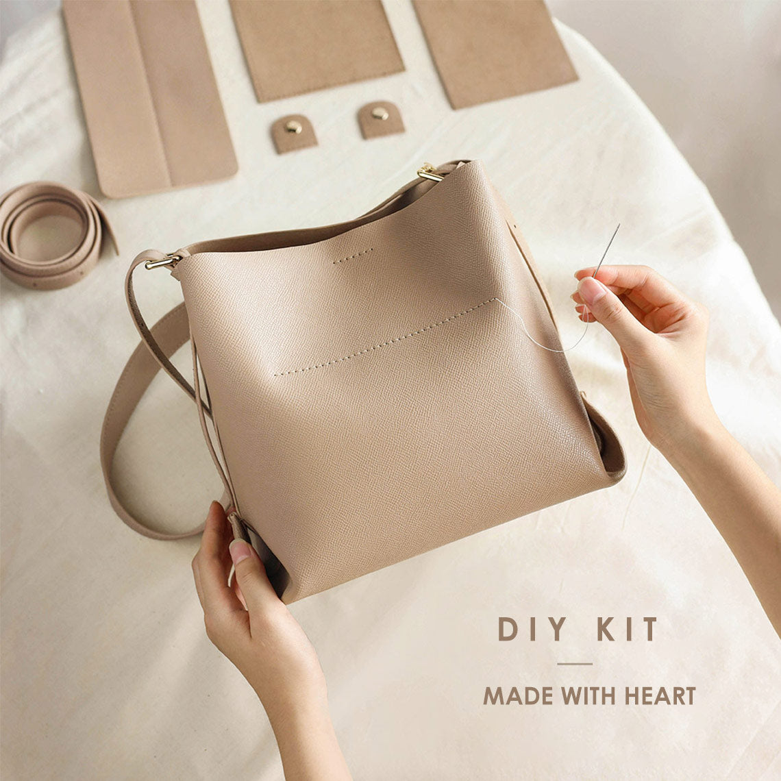 G8activist® Leather Fashion Bucket Bag DIY Kit - Image 4