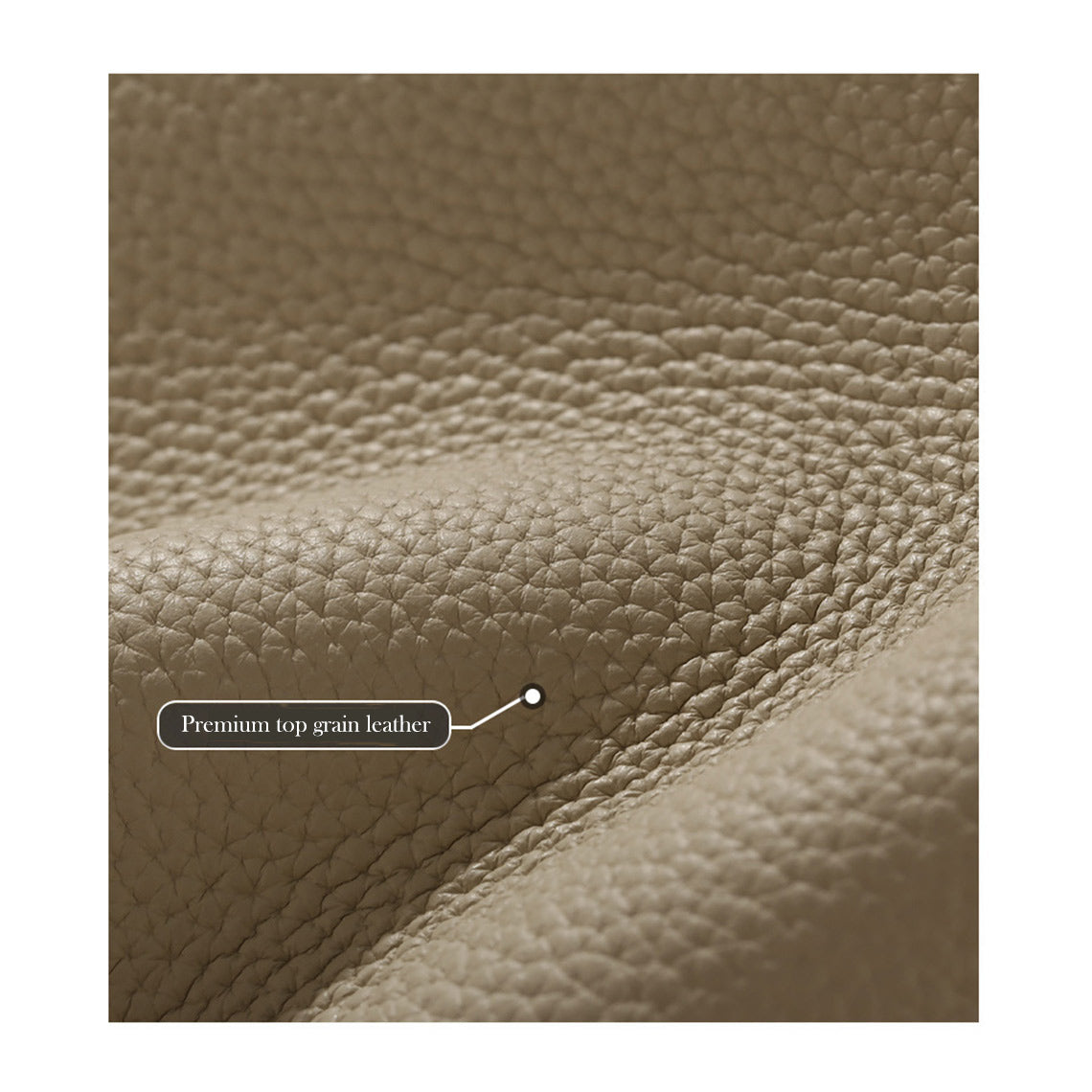 Top Grain Leather Top Handle Bucket Bag - Image 4