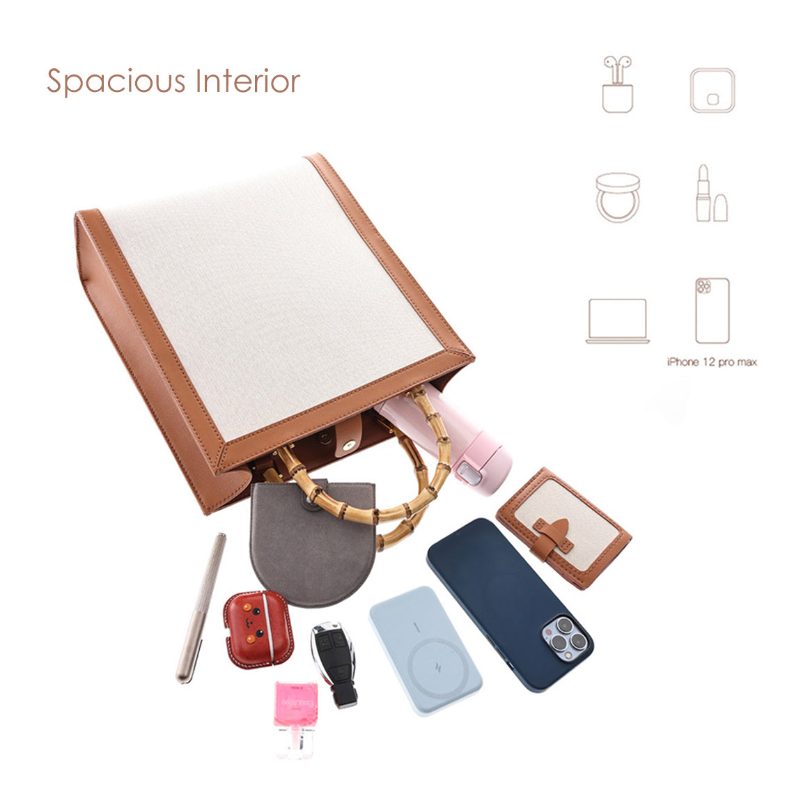 G8activist® Leather Dustbag Recycle Bamboo Handles Bag DIY Kit - Image 5