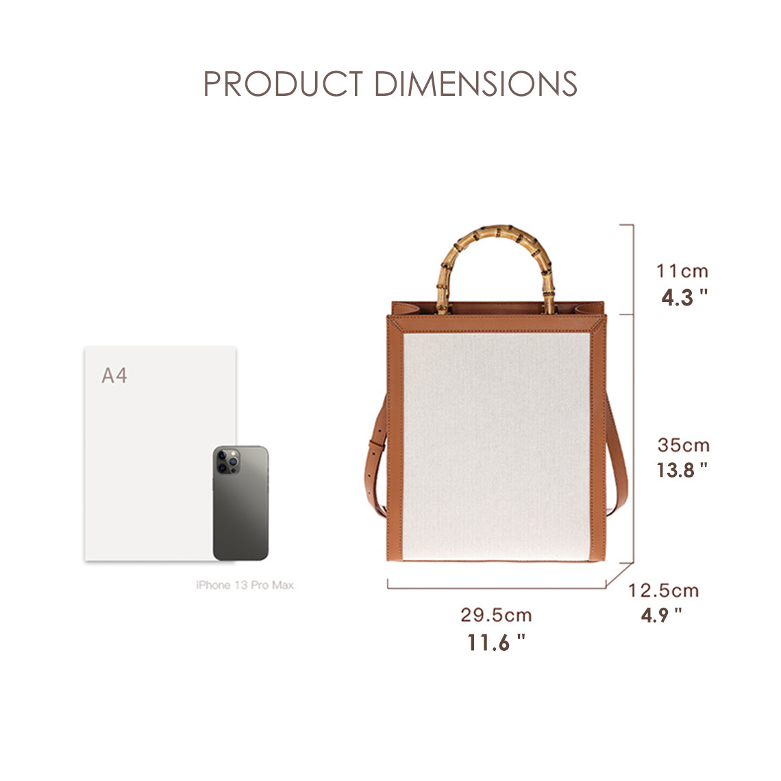 G8activist® Leather Dustbag Recycle Bamboo Handles Bag DIY Kit - Image 4