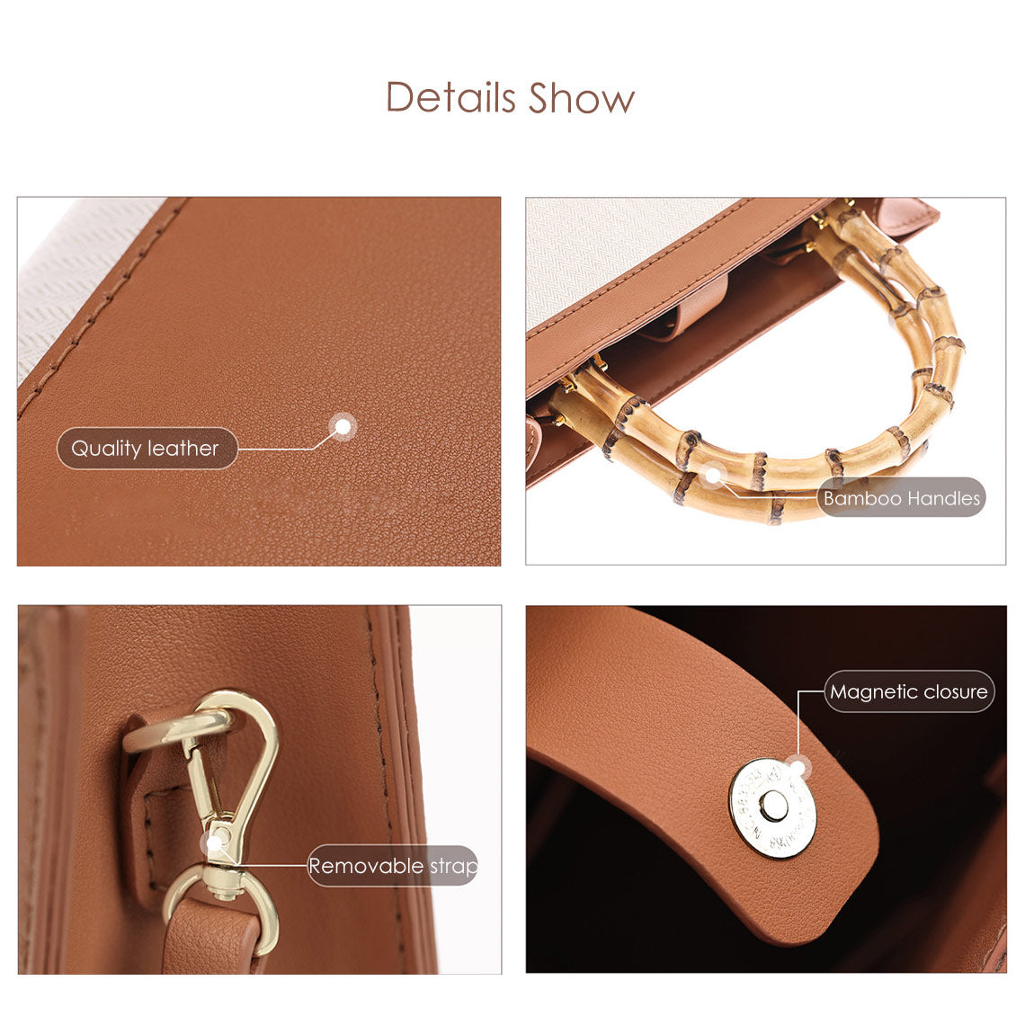 G8activist® Leather Dustbag Recycle Bamboo Handles Bag DIY Kit - Image 6