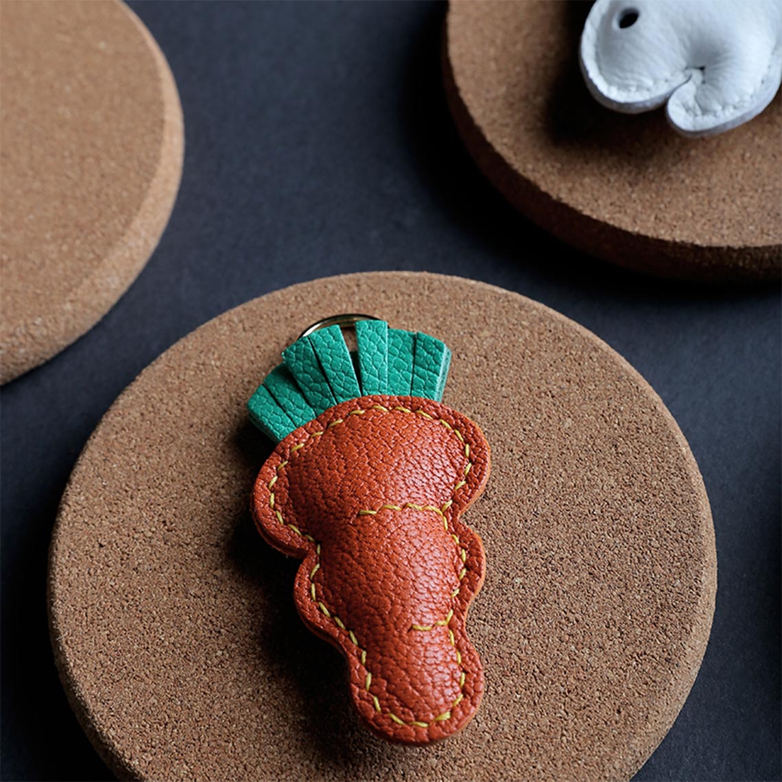 G8activist® Sheep Leather Bunny & Carrot Keychain DIY Kit - Image 4