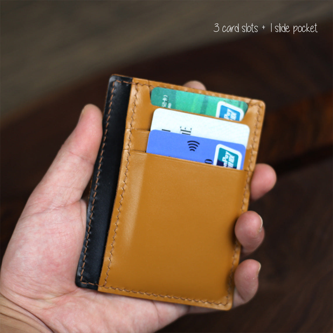 G8activist® Full Grain Leather Sleeve Card Wallet DIY Kit - Image 2