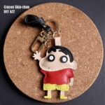 G8activist® Sheep Leather Crayon Shin-chan Keychain DIY Kit