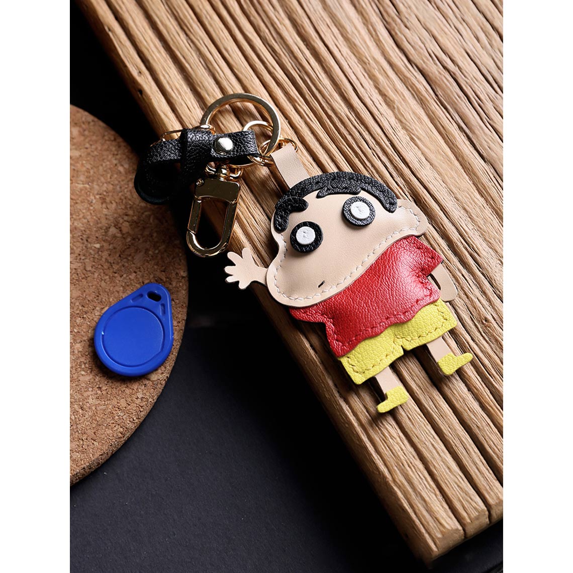 G8activist® Sheep Leather Crayon Shin-chan Keychain DIY Kit - Image 5