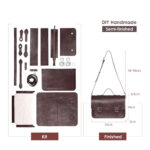 G8activist® Leather Men Messenger Satchel Bag DIY Kit