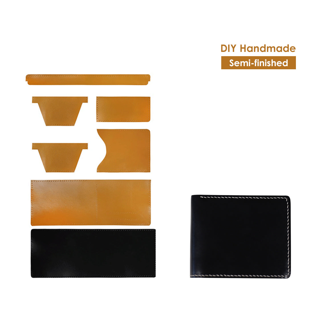 G8activist® Full Grain Leather Slim Wallet DIY Kit
