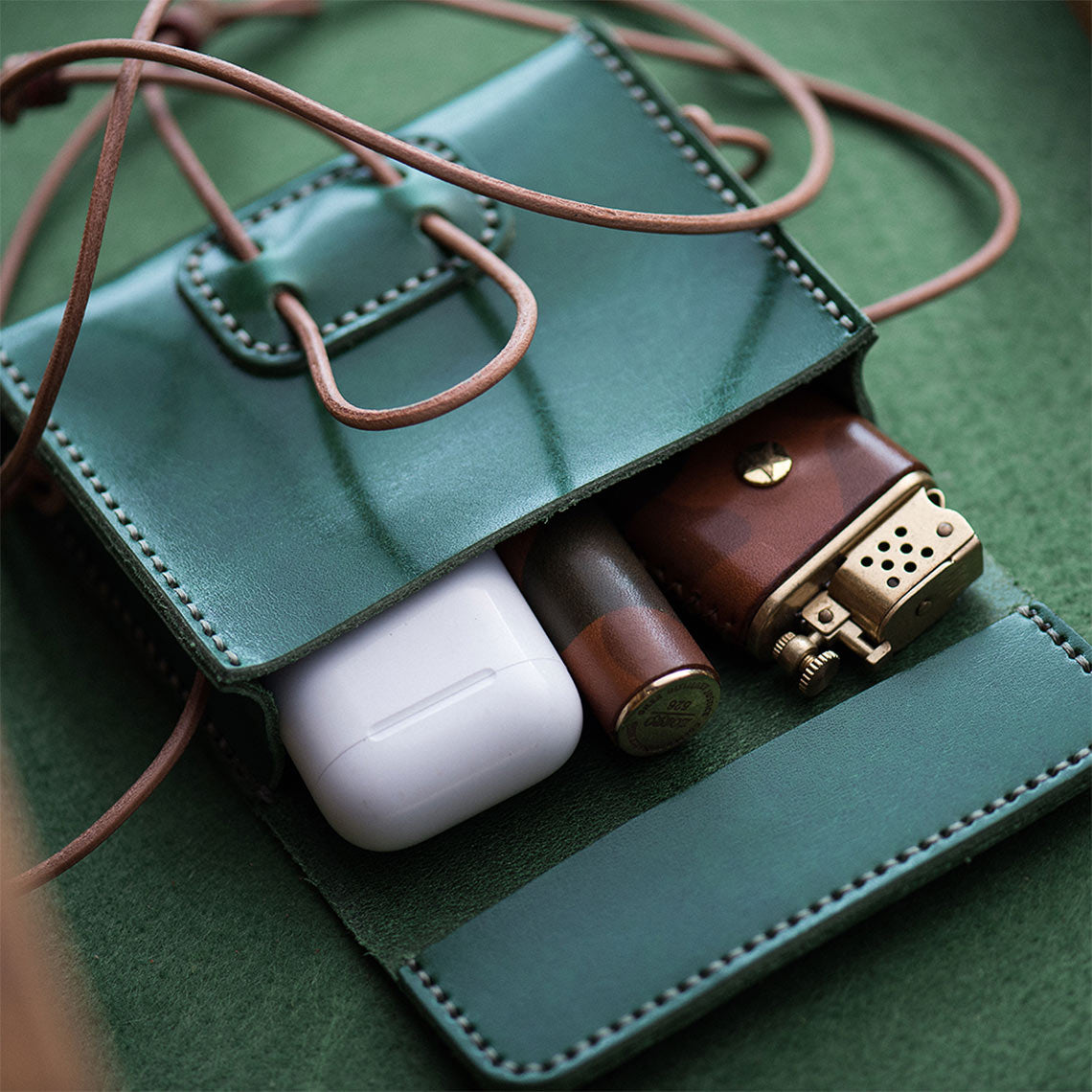 G8activist® Full Grain Leather Mini Square Bag DIY Kit - Image 5