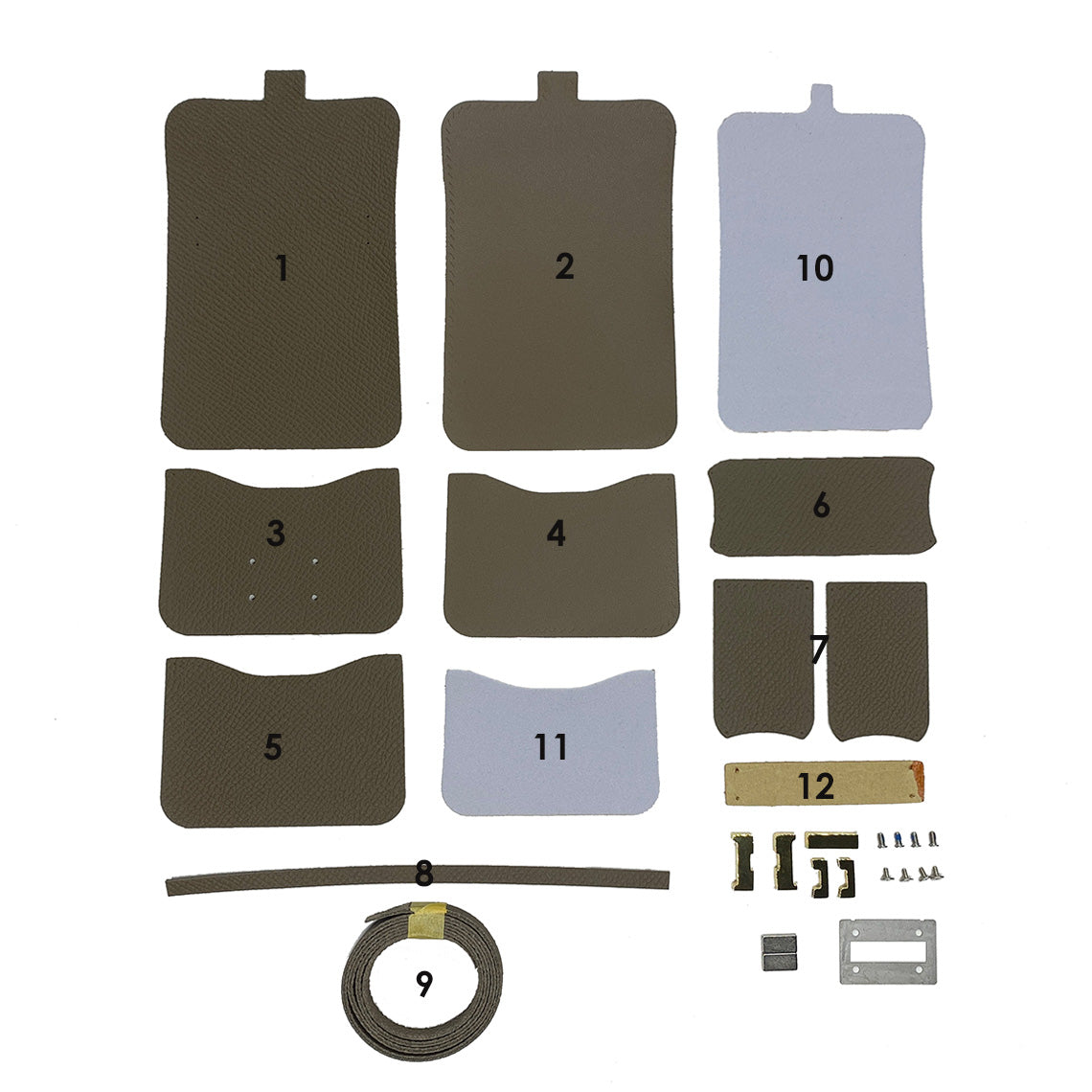 G8activist® Full Grain Leather Tofu Constance Bag Charm DIY Kits - Image 20