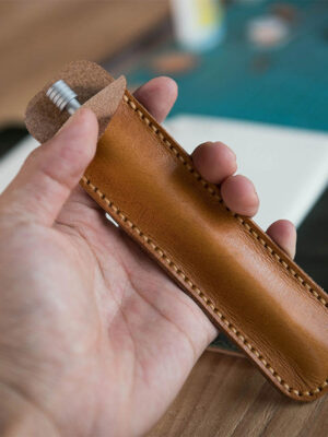 G8activist® Full Grain Leather Single Pen Case DIY Kit