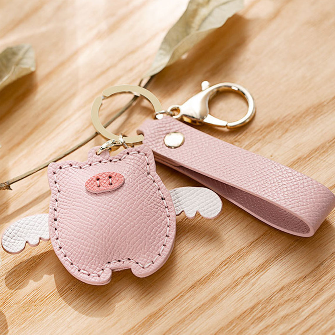 G8activist® Leather Flying Pig Keychain DIY Kit - Image 5