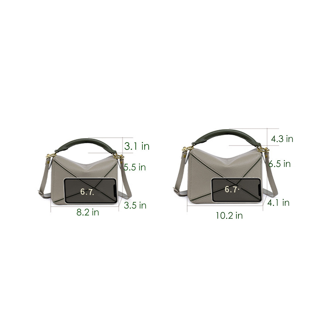 G8activist® Leather Geometry Crossbody Bag DIY Kit - Image 3