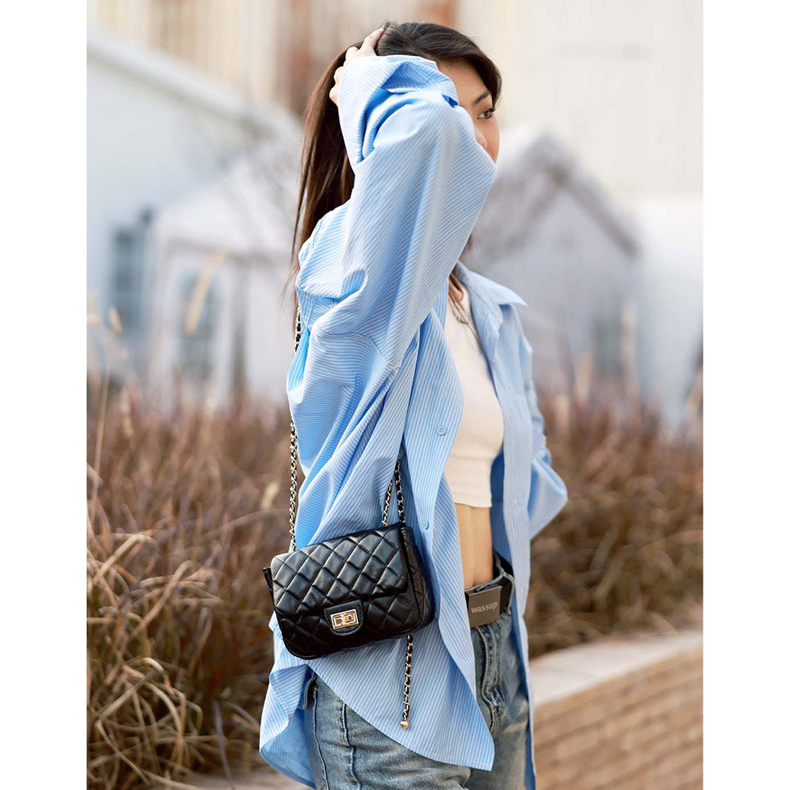 G8activist® Top Grain Leather Small Quilted Chain Bag DIY Kit - Image 11