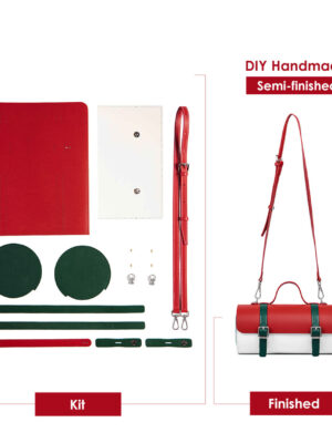 G8activist® Leather Cylinder Satchel Top Handle Bag DIY Kit