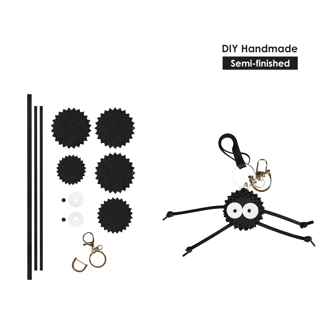 G8activist® Sheep Leather Scoot Sprites Keychain DIY Kit