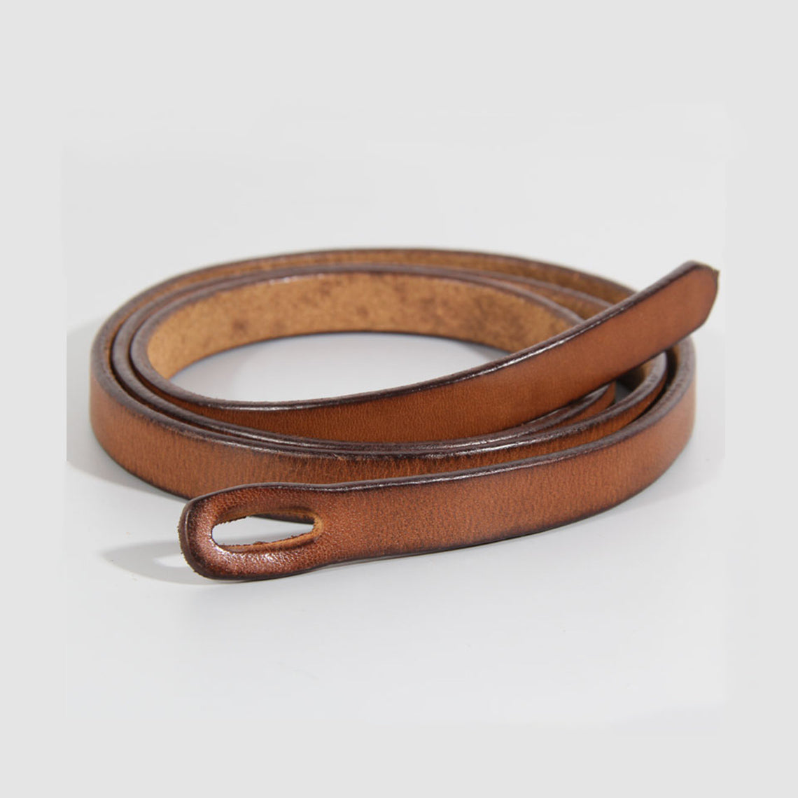 G8activist® Full Grain Leather Skinny Dress Belt for Women