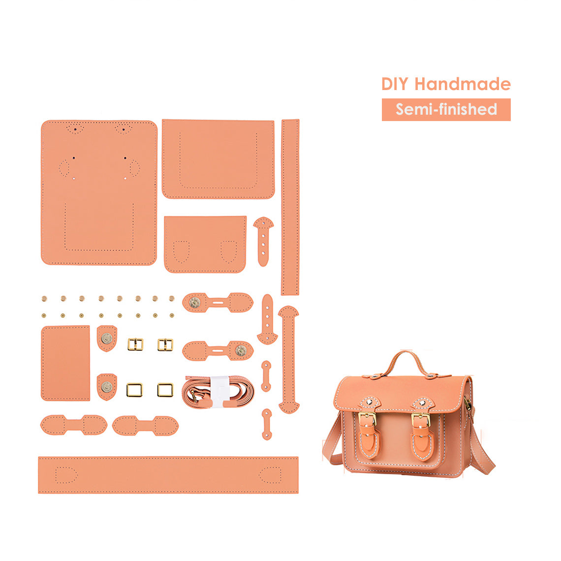 G8activist® Lady Leather Small Satchel Bag DIY Kit - Image 14