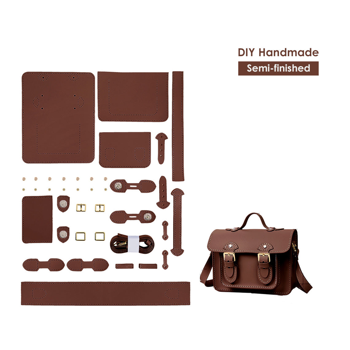 G8activist® Lady Leather Small Satchel Bag DIY Kit - Image 5