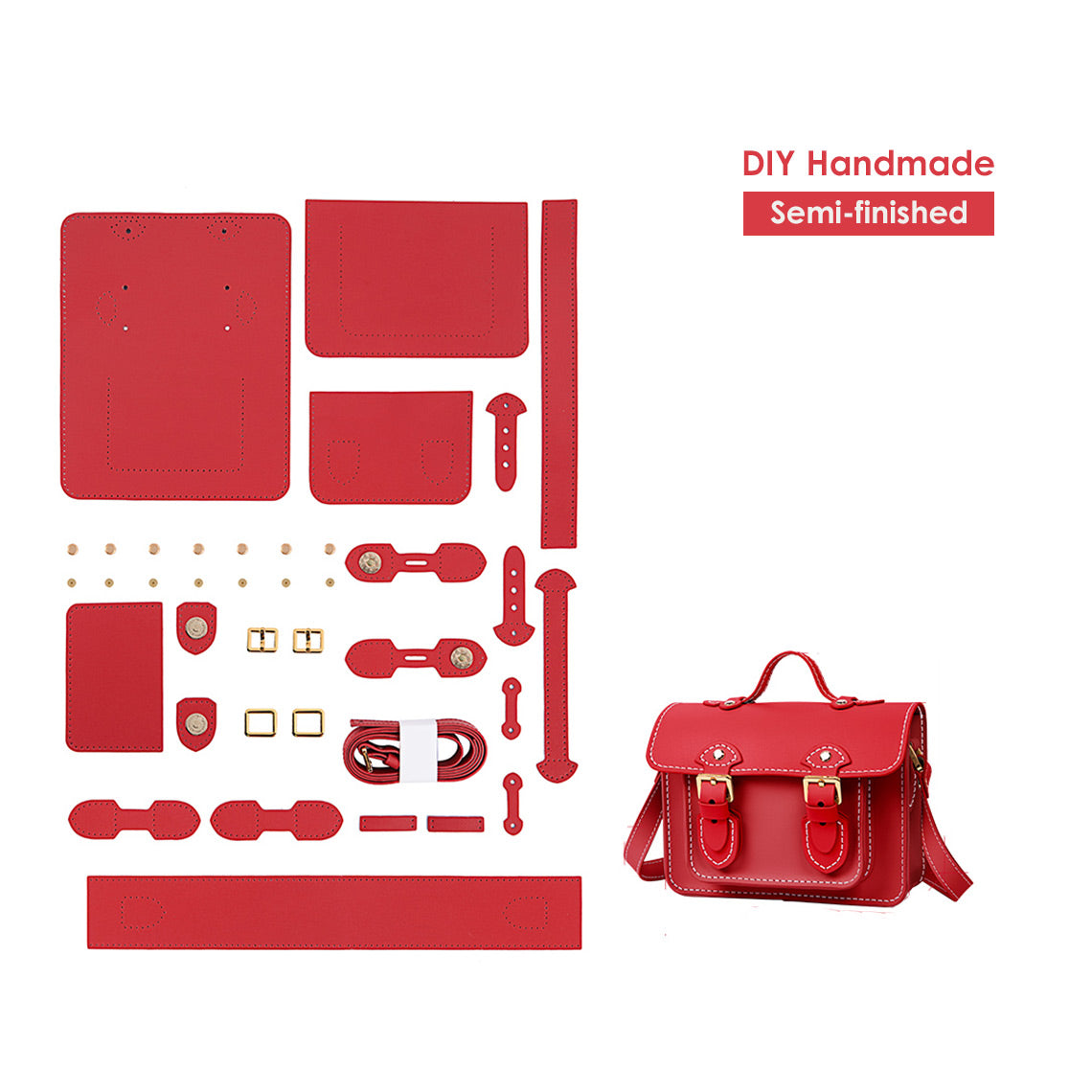 G8activist® Lady Leather Small Satchel Bag DIY Kit - Image 13