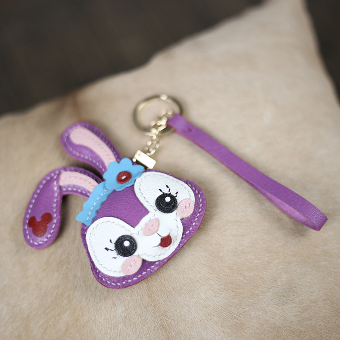 G8activist® Leather Lavender Bunny Keychain DIY Kit - Image 6
