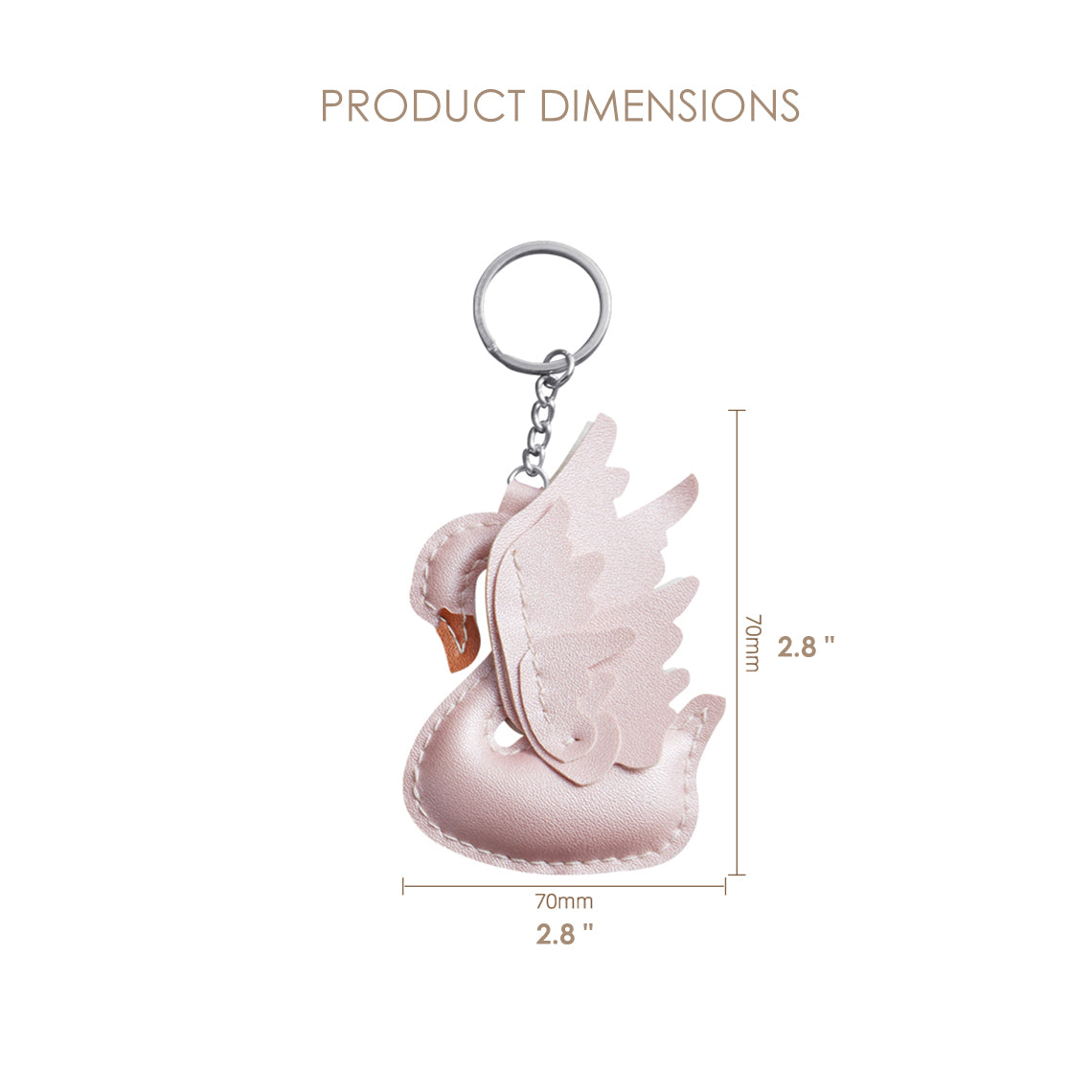 G8activist® Leather Swan Bag Charm DIY Kit - Image 2