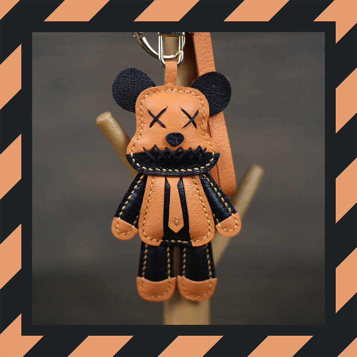 G8activist® Leather Violent Bear Keychain Charm DIY Kit - Image 14