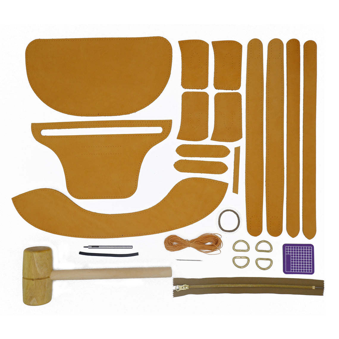 G8activist® Nubuck Leather Fanny Pack Bum Bag DIY Kit - Image 3