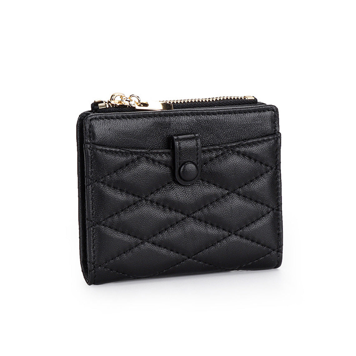 Sheep Leather Quilted Bifold Wallet - Image 5